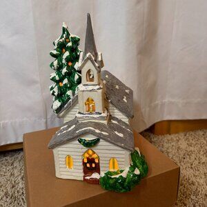 Vintage Dept 56 Countryside Church Christmas Decor